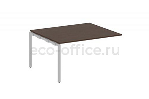 Проходной наборный элемент переговорного стола METAL SYSTEM QUATTRO 4x4 40БП.ППРГ-3 Венге Цаво / Серый металл фото