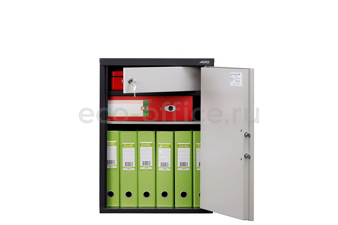 Шкаф бухгалтерский AIKO SL-65T EL Графит (RAL 7024) / Светло-серый (RAL 7038)  стоимость