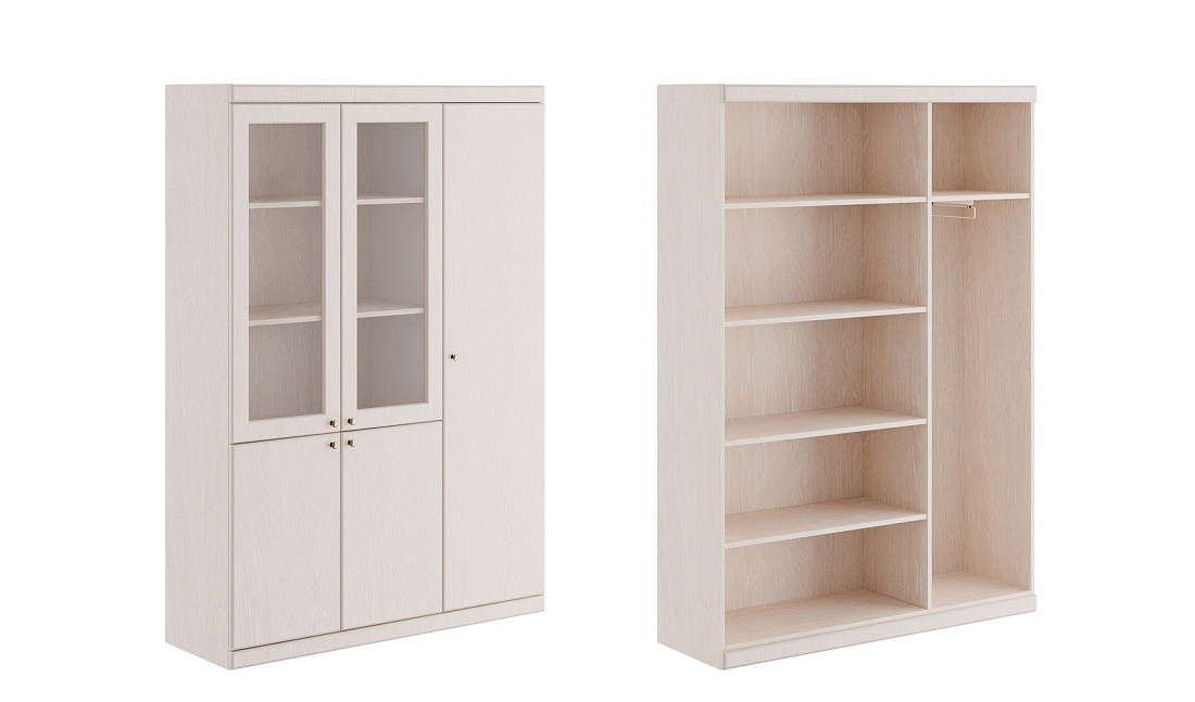 шкаф с отделением для одежды высокий capital cpt1750603 фото