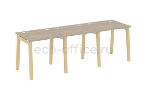 Рабочая станция на 3 рабочих места ONIX WOOD OW.RS-3.0.7 Дуб Аттик / Дуб Светлый фото
