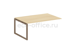 Проходной наборный элемент переговорного стола METAL SYSTEM QUATTRO 5x5 50БО.ППРГ-5 Акация Лорка / Мокко металл фото