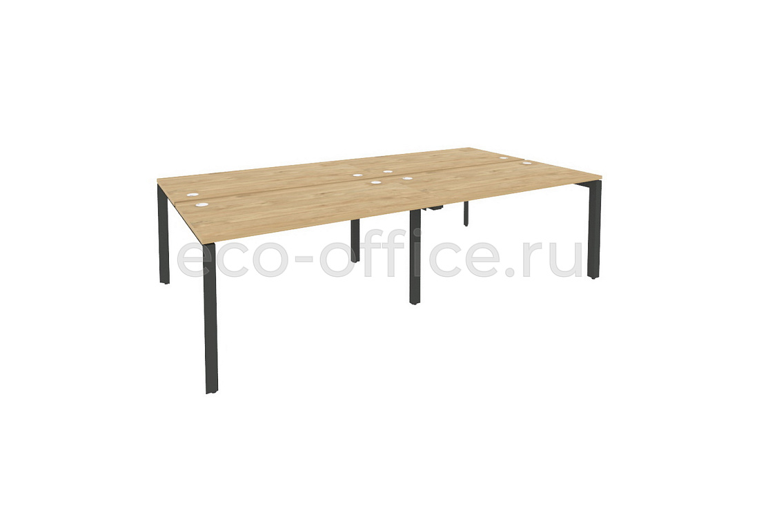 Рабочая станция на П-образном м/к ONIX O.MP-D.RS-4.3.7 Тиквуд Светлый / Антрацит металл  стоимость
