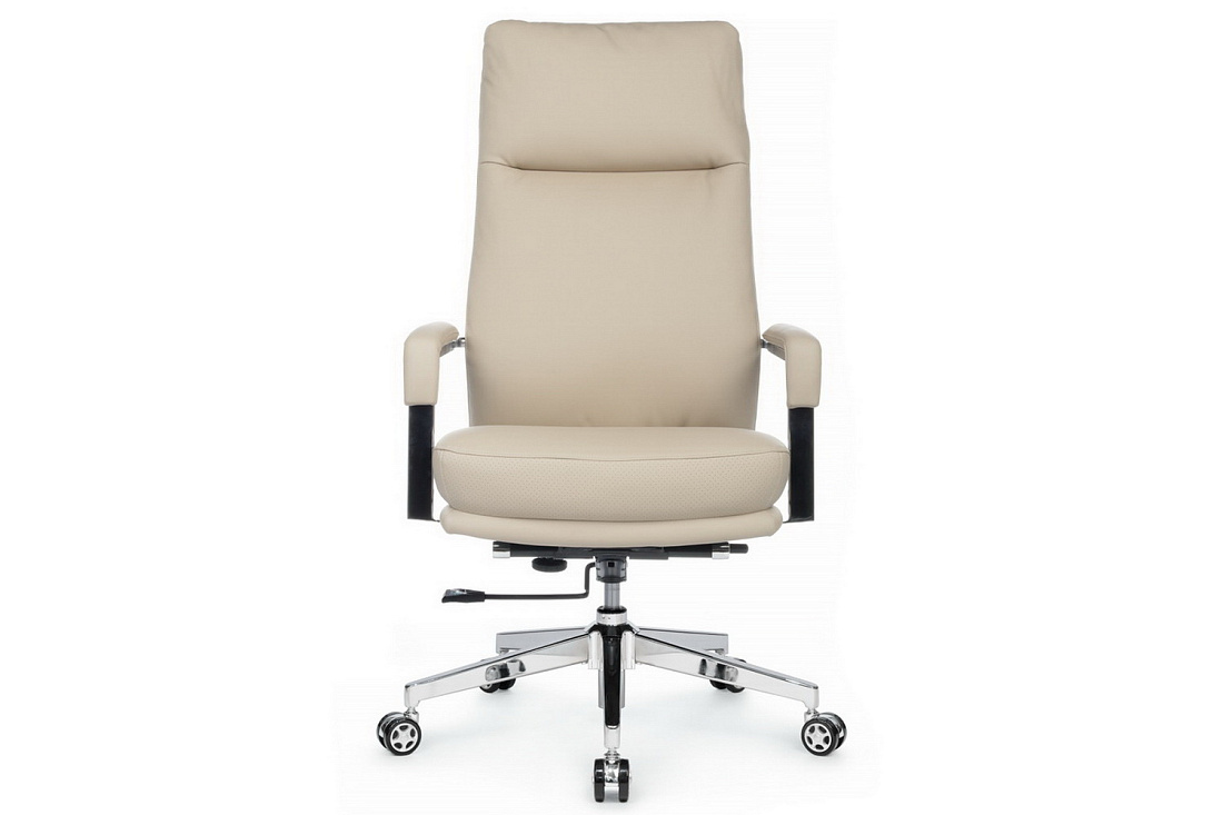 кресло руководителя rv chair leon a916-1 кремовая экокожа фото