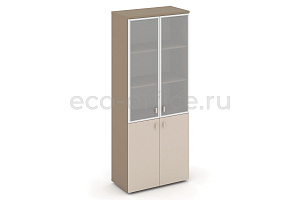 Шкаф высокий широкий ESTETICA ES.ST-1.2R Латте / Капучино фото