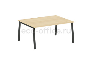 Стол переговорный (1 столешница) METAL SYSTEM STYLE БА.ПРГ-1.4 Акация Лорка / Антрацит металл фото