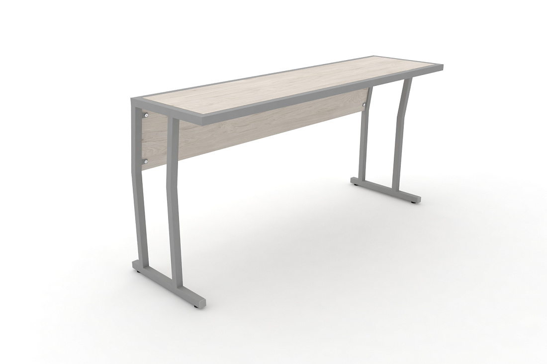 Стол учебный трехместный с царгой DESK DK-1500SP Денвер Светлый / Серый Металл  стоимость