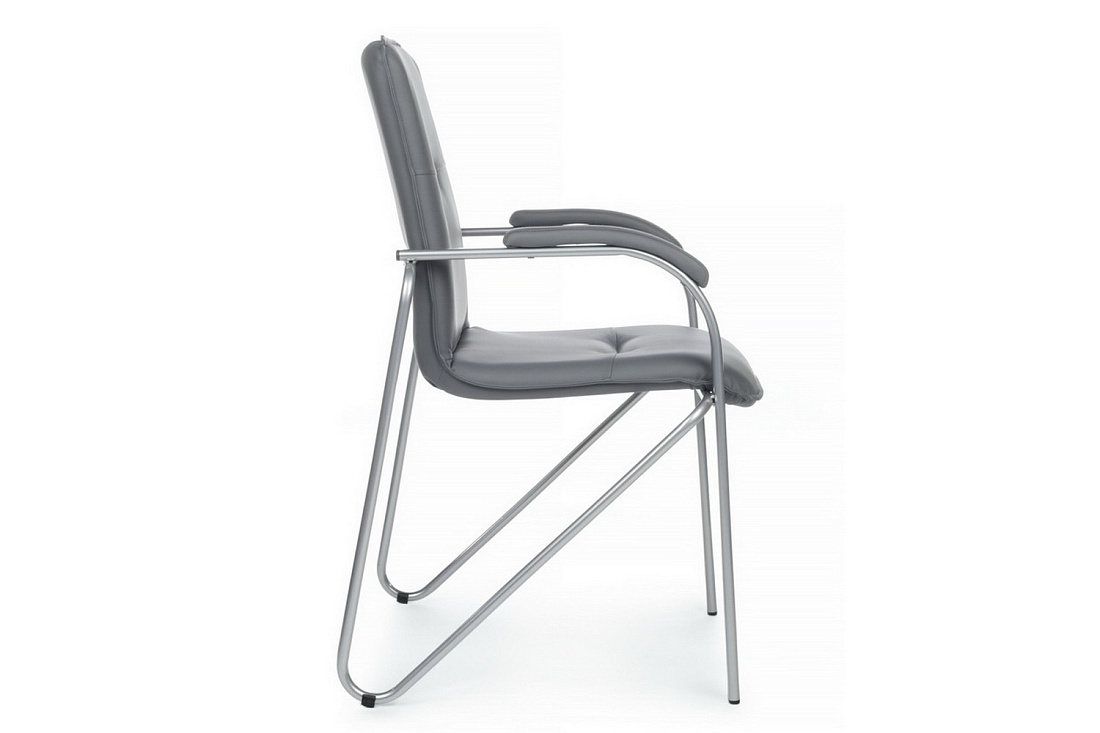 конференц-кресло rv chair самба smb-01 серая экокожа фото