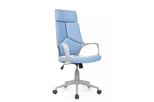 Кресло RV Chair IQ RV 8989 Серый пластик / Синяя ткань фото