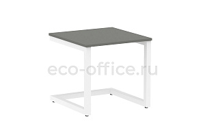 Стол журнальный на металлокаркасе HomeOffice VR.SP-2-58.G Металлик / Белый металл фото