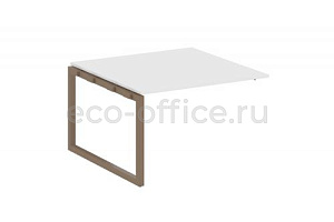 Проходной наборный элемент переговорного стола METAL SYSTEM QUATTRO 5x5 50БО.ППРГ-2 Белый / Мокко металл фото