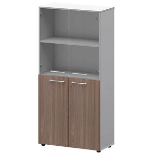 Шкаф высокий комб. Protech СМШ48.28F.28S(Б) Темный шимо/Белый фото