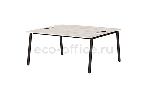 Стол-тандем на металлокаркасе LAVANA STEEL T-140 Таксония Светлая фото