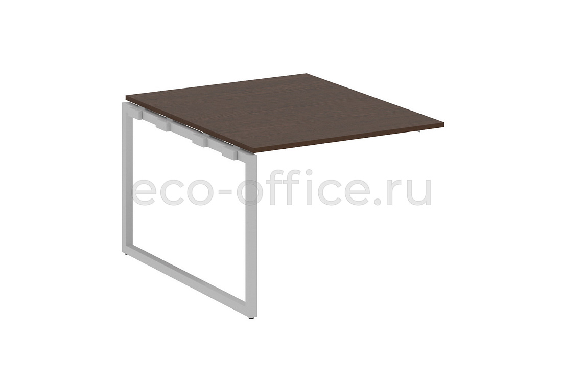 Проходной наборный элемент переговорного стола METAL SYSTEM QUATTRO 4x4 40БО.ППРГ-1 Венге Цаво / Серый металл  стоимость