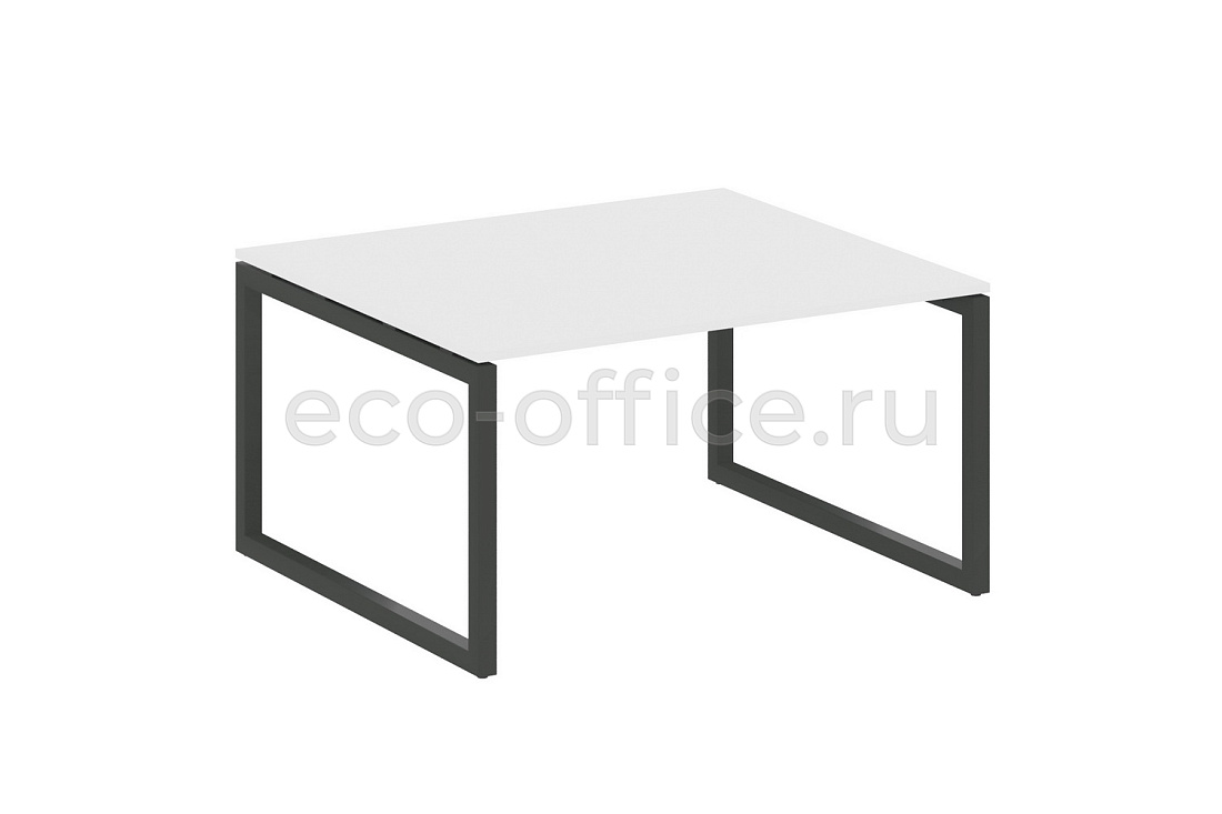 Стол переговорный (1 столешница) METAL SYSTEM QUATTRO 5x5 50БО.ПРГ-1.3 Белый / Антрацит металл  стоимость