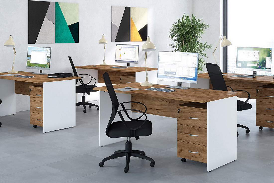 мебель для персонала tess дуб крафт золотой фото