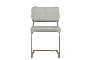 Конференц-кресло ECO-CHAIR COLOMBO Comfort CLM-05 Серый велюр / Капучино металл фото