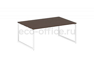 Стол переговорный (1 столешница) METAL SYSTEM QUATTRO 4x4 40БО.ПРГ-1.5 Венге Цаво / Белый металл фото