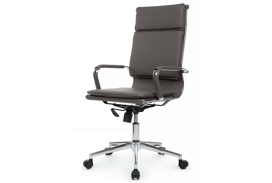 Кресло руководителя RV Chair HUGO 6003-1SE Серая экокожа  стоимость