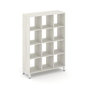 Каркас стеллажа 4 яр. STYLE PROJECT SN.KS-430 Дуб Наварра/Металл Белый фото