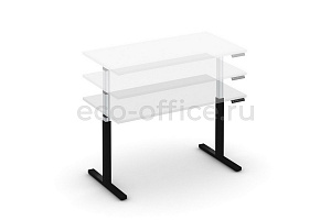 Стол электроподъёмный MOVE UP MV.SE-3.7 Белый Бриллиант / Чёрный металл фото