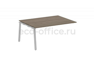 Проходной наборный элемент переговорного стола METAL SYSTEM STYLE БА.ППРГ-4 Вяз Благородный / Серый металл фото