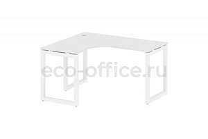 Стол криволинейный левый METAL SYSTEM QUATTRO 5x5 50БО.СА-3 Л Белый / Белый металл фото
