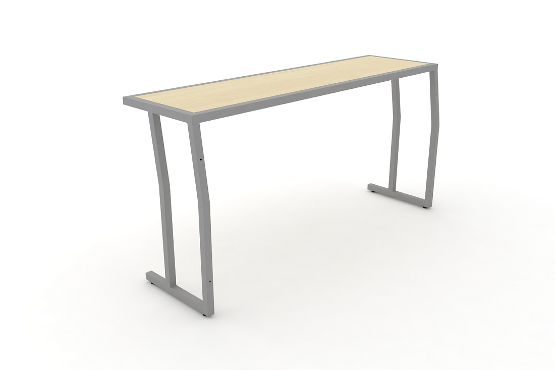 Стол учебный трехместный без царги DESK DK-1500S Клен / Серый Металл  стоимость