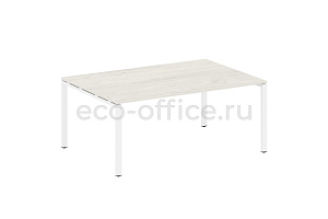 Стол переговорный (1 столешница) METAL SYSTEM STYLE БП.ПРГ-1.5 Дуб Наварра / Белый металл фото