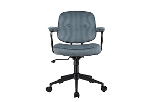 Кресло ECO-CHAIR CHESTER W-221T Синий велюр фото