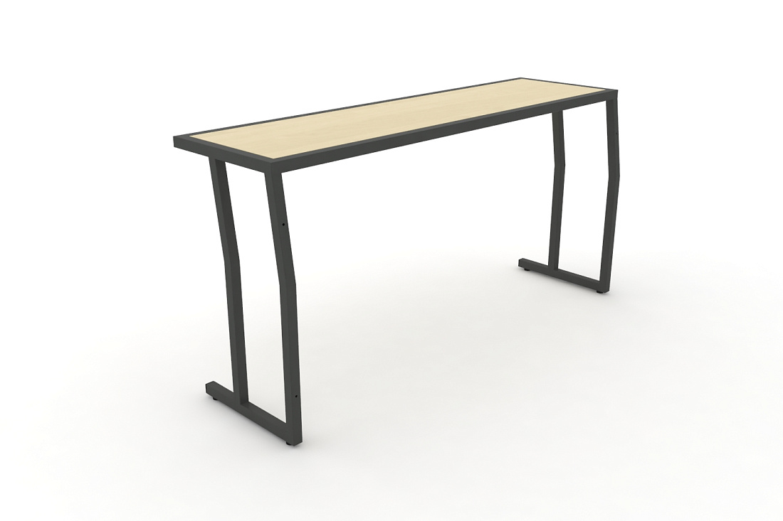 Стол учебный трехместный без царги DESK DK-1500S Клен / Антрацит Металл  стоимость