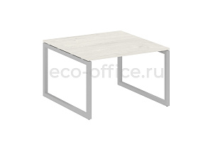 Стол переговорный (1 столешница) METAL SYSTEM QUATTRO 5x5 50БО.ПРГ-1.2 Дуб Наварра / Серый металл фото