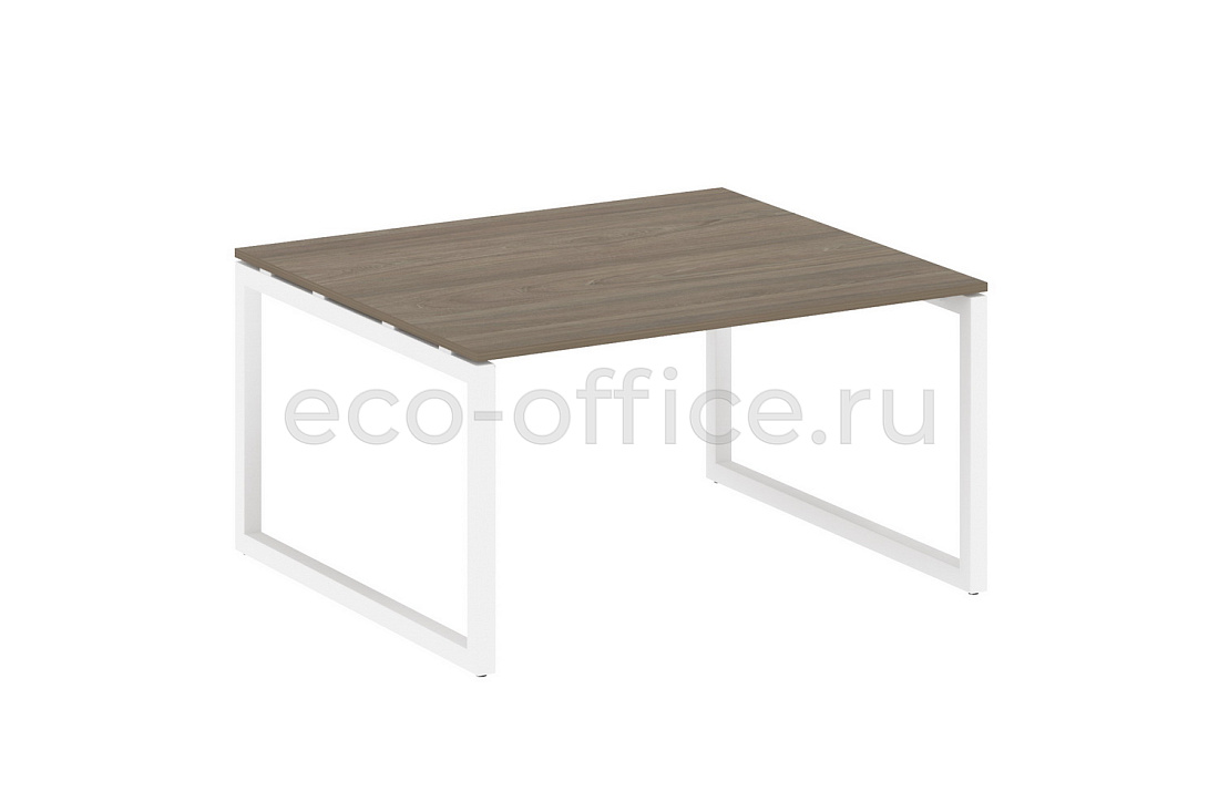 Стол переговорный (1 столешница) METAL SYSTEM QUATTRO 5x5 50БО.ПРГ-1.3 Вяз Благородный / Белый металл  стоимость