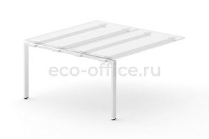 Металлокаркас на П-образной опоре 60x30 для наборного элемента 1000*1475 Белый металл фото