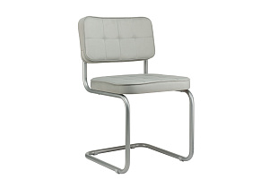 Конференц-кресло ECO-CHAIR COLOMBO Comfort CLM-05 Серый велюр / Серый металл фото