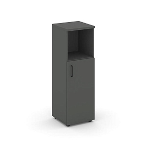 Шкаф средний узкий STYLE PROJECT SN.STU-201(R) Антрацит/Черный Ручки фото