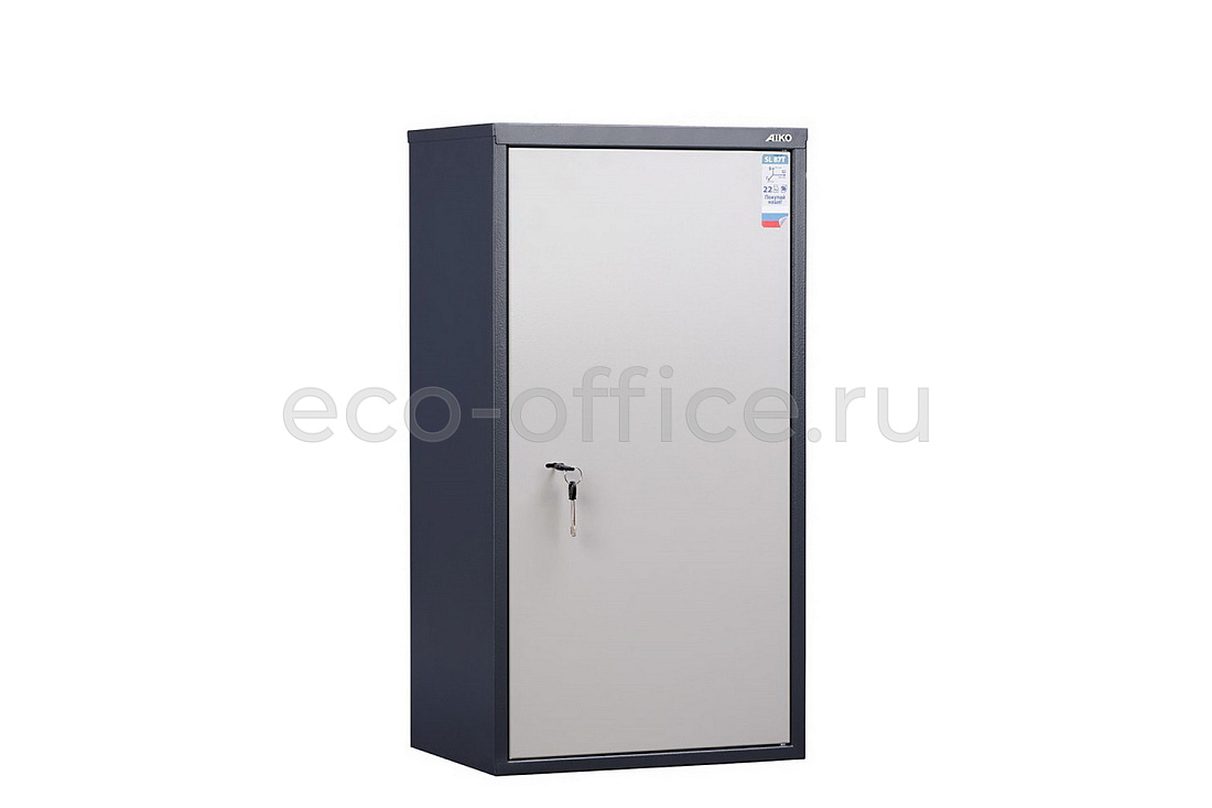 Шкаф бухгалтерский AIKO SL-87T Графит (RAL 7024) / Светло-серый (RAL 7038)  стоимость