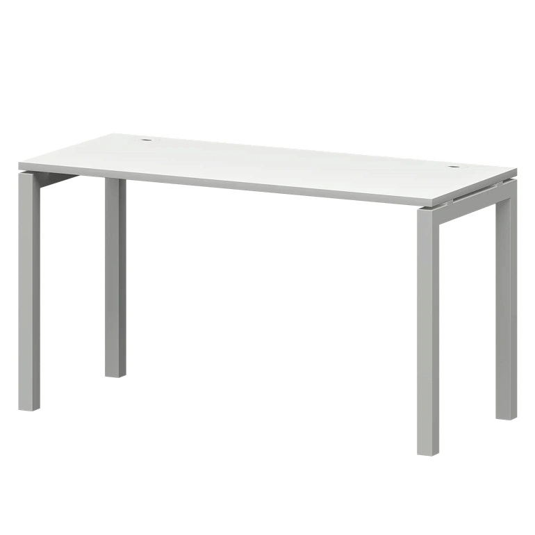 стол на металлокаркасе protech смс25-п-14к.60.пр50 белый/белый фото