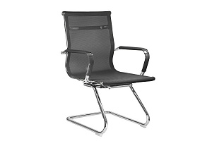 Конференц-кресло RV Chair HUGO 6001-3E Чёрная сетка фото
