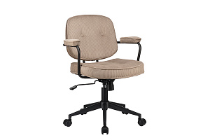 Кресло ECO-CHAIR CHESTER W-221T Бежевый велюр фото