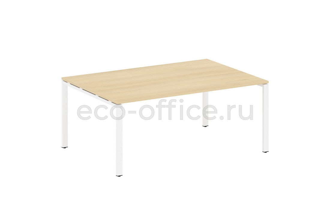 Стол переговорный (1 столешница) METAL SYSTEM STYLE БП.ПРГ-1.5 Акация Лорка / Белый металл  стоимость