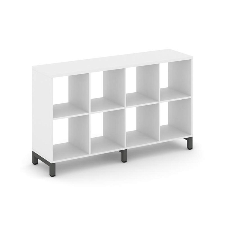 каркас стеллажа 2 яр. style project sn.ks-240 белый/металл антрацит фото