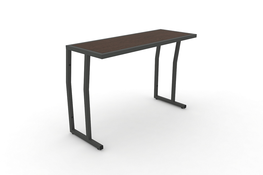 Стол учебный двухместный без царги DESK DK-1100S Венге / Антрацит Металл  стоимость