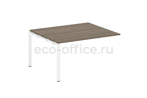 Проходной наборный элемент переговорного стола METAL SYSTEM STYLE БП.ППРГ-3 Вяз Благородный / Белый металл фото