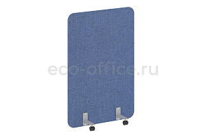 Перегородка на металлических опорах, на роликах R-LINE SOFT AP.R-100-150 Рогожка Romeo 01 / Серый металл фото