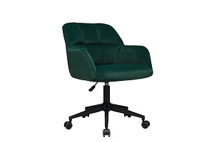 Кресло ECO-CHAIR EDMON 9-178 Тёмно-зелёный велюр фото