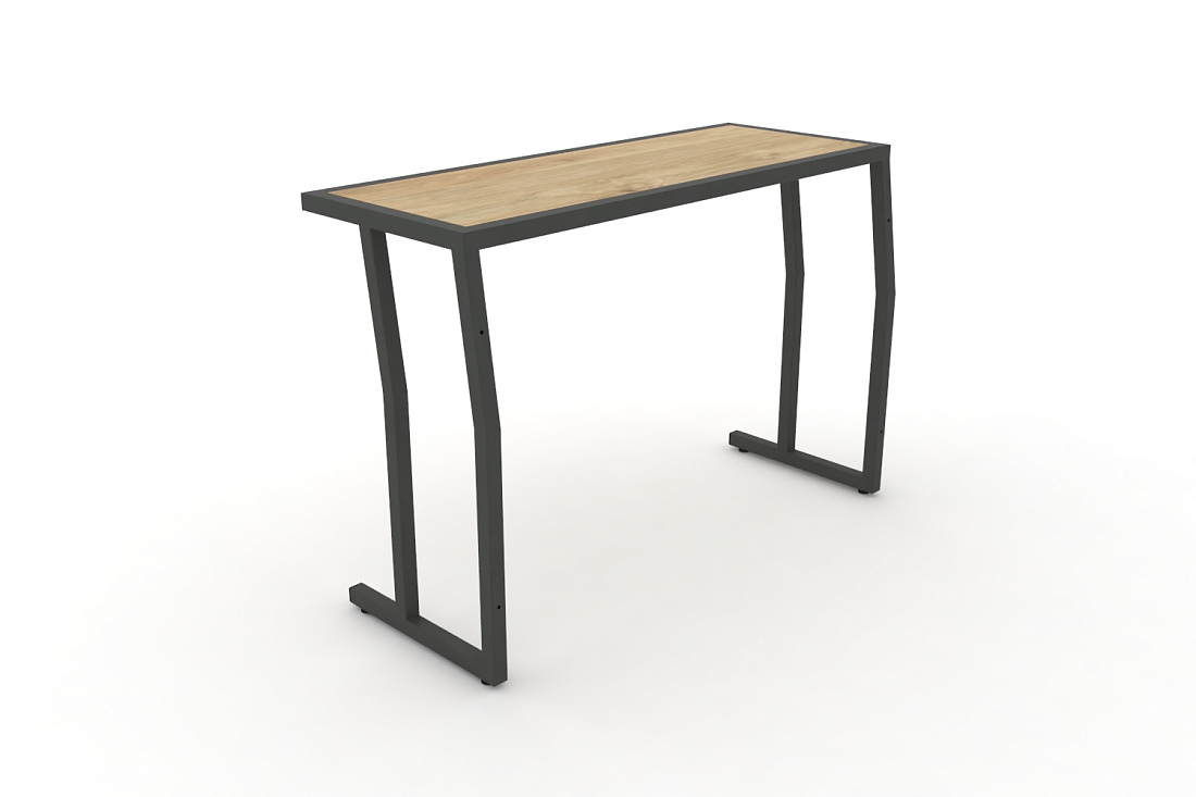 Стол учебный двухместный без царги DESK DK-1100S Тиквуд Светлый / Антрацит Металл  стоимость