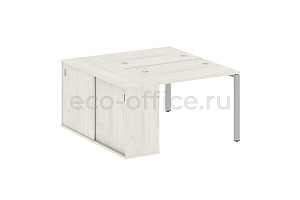 Рабочая станция с опорным шкафом-купе METAL SYSTEM STYLE БП.РС-СШК-1.1 Дуб Наварра / Серый металл фото