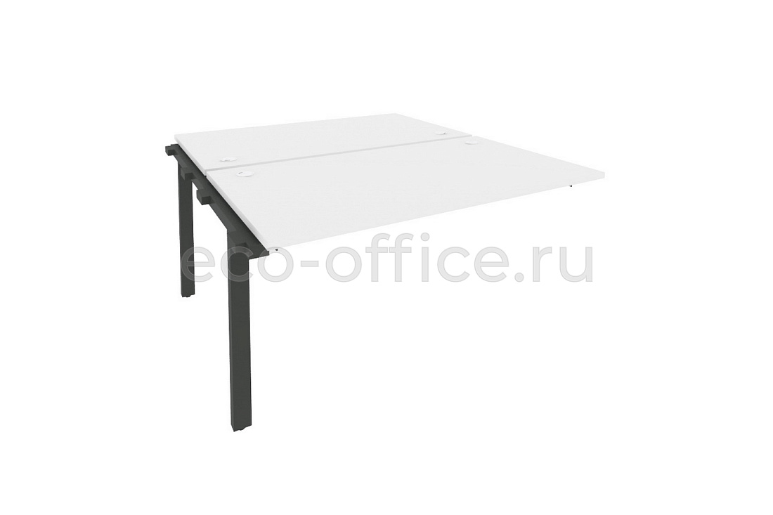 Наборный элемент рабочей станции на П-образном м/к ONIX O.M-2.NRS-3.8 Белый Бриллиант / Антрацит металл   стоимость
