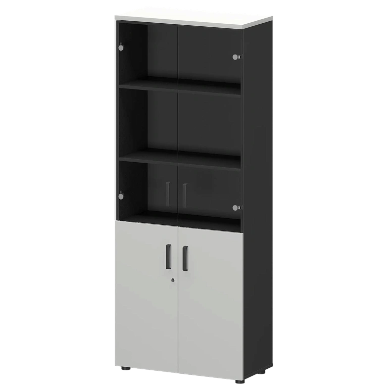 шкаф protech смш-58дс тип2 графит/белый фото