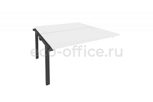 Наборный элемент рабочей станции на П-образном м/к ONIX O.M-2.NRS-3.8 Белый Бриллиант / Антрацит металл фото